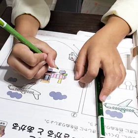 センスが光る、年長女の子ワーク時間の画像