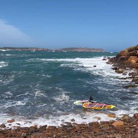 スペイン　メノルカ島　ウインドサーフィンの画像