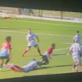フランスでの試合の画像