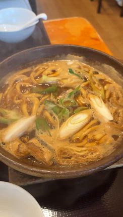 【うどん】味噌煮込みうどん（玉子入り）　定食　大盛＠十四明　愛知県豊明市の記事動画