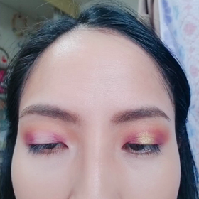 昨日のメイクの画像