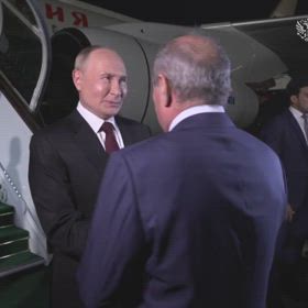 ロシア連邦のウラジーミル・プーチン大統領、2日間の国賓訪問でアゼルバイジャンを訪問の画像