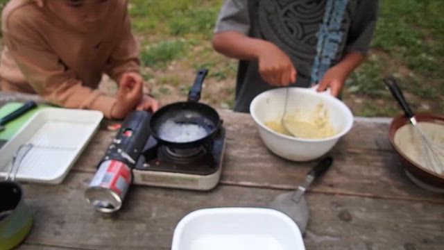 4/20春の新作！和のよもぎ、パンケーキを作ってみたの記事動画