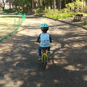 自転車乗れた〜！の画像