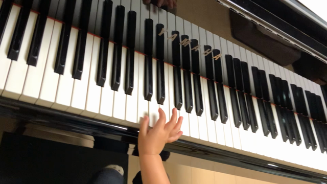 4歳さんの初めてのピアノレッスン。両手でひけたよ♪の記事動画