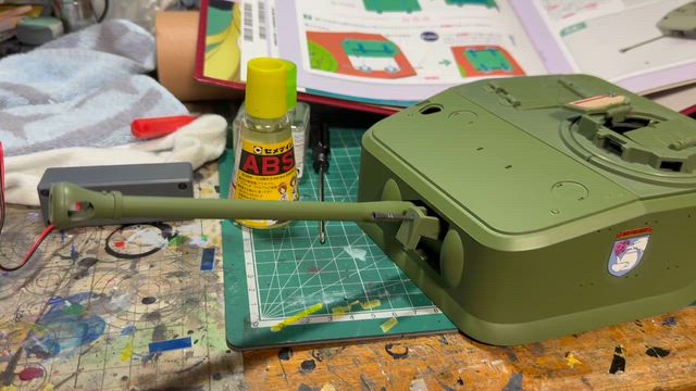 戦車模型制作開始の記事動画