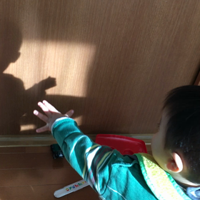 自分の影の画像