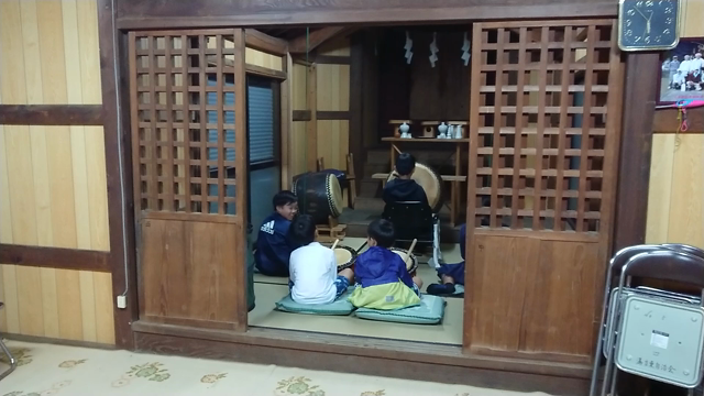 本殿での練習。の記事動画