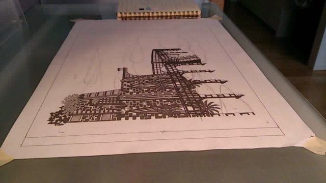 天空の城 切り絵 雲と額装の記事動画
