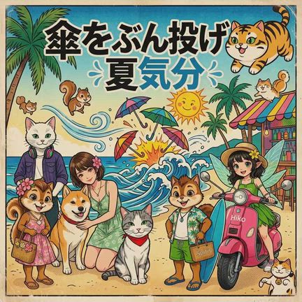 夏気分で「梅雨お見舞い」すぴネコパラダイスの記事動画