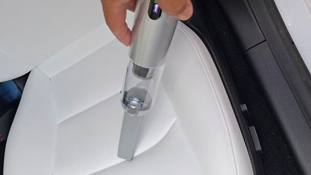 スタイリッシュなコードレスハンディクリーナー エアダスターの記事動画