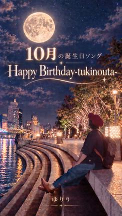 【毎日一曲 #138】 10月の誕生日ソング「Happy Birthday-tukinouta」の記事動画