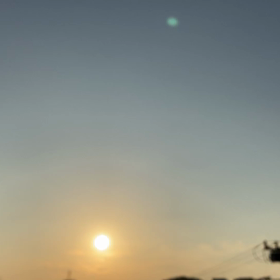 今日の夕陽の画像