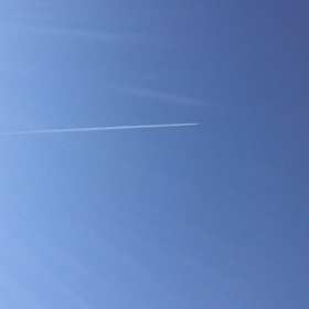 今朝の空の画像